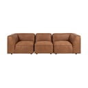 Divano in similpelle marrone cognac 282 cm Fairfield Kentucky - Bonami Selection