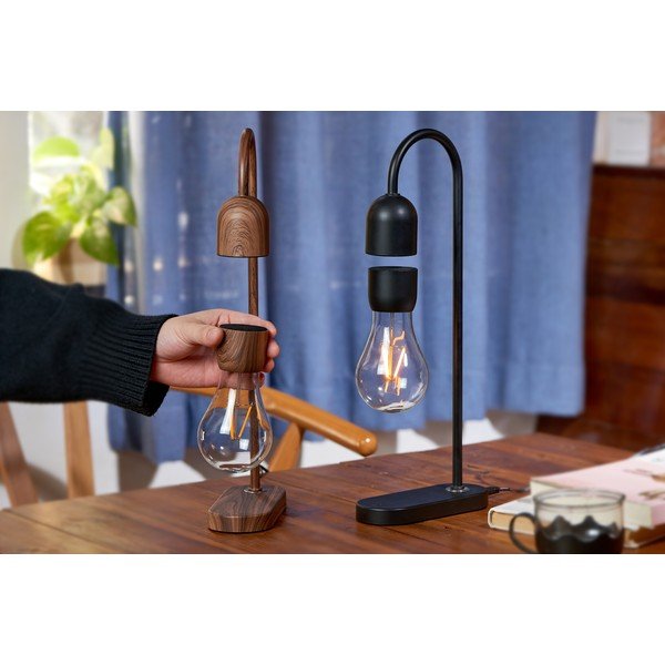 Lampada da tavolo nera (altezza 36,5 cm) Evaro - Gingko-image-4