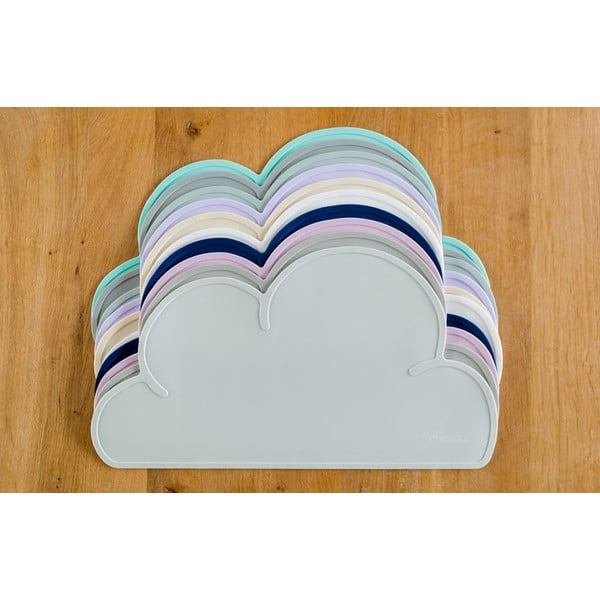 Tovaglietta in silicone grigio scuro Cloud, 49 x 27 cm - Kindsgut-image-4