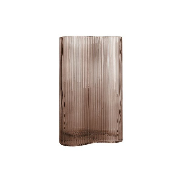 Vaso in vetro marrone Wave, altezza 27 cm Allure Wave - PT LIVING-image-3