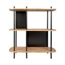 Scaffale in acciaio nero Sole, 80 x 83,5 cm - Leitmotiv