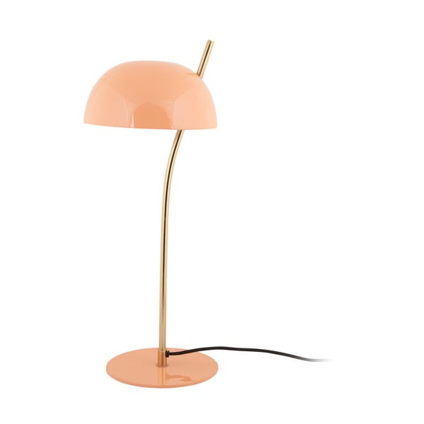 Lampada da tavolo in colore salmone con paralume in metallo (altezza 55 cm) Vivo - Leitmotiv