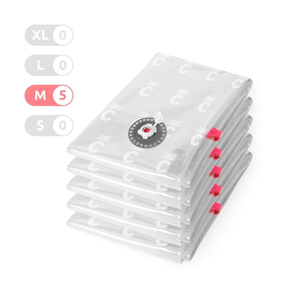 Sacchetti per il vuoto in set da 5 pezzi Vacuum M - Compactor-image-1