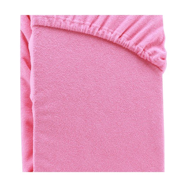 Lenzuolo con angoli rosa scuro ad alto contenuto di cotone , 100/120 x 200 cm Ruby - AmeliaHome-image-2