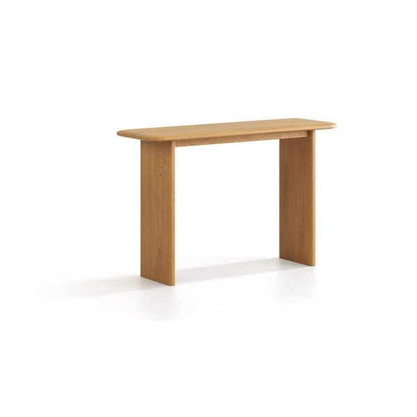 Tavolo consolle di colore naturale in rovere massiccio 40x120 cm Charlotte – Micadoni 