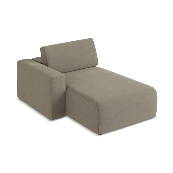 Parte divano componibile marrone chiaro (con penisola a sinistra) Kalea – Makamii-image-3