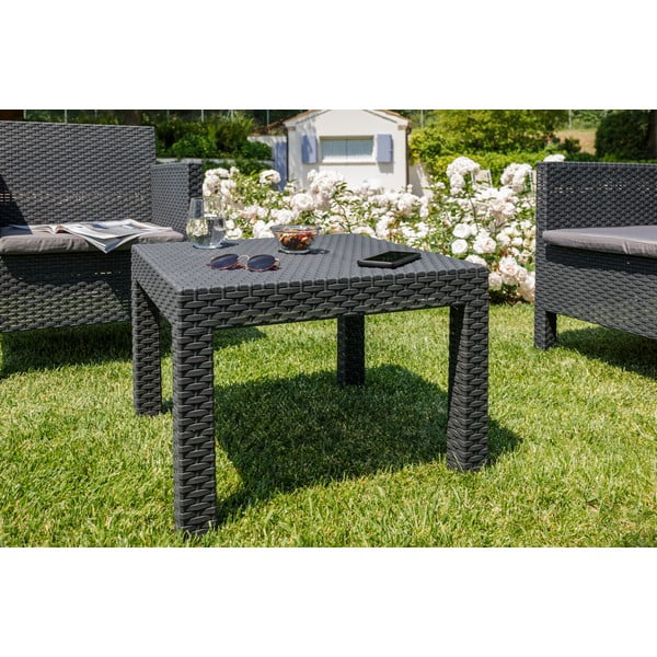Set da giardino in plastica grigio scuro per 2 persone Penelope - Toomax-image-2