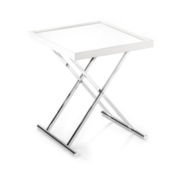 Tavolino bianco con piano estraibile Baldi - Tomasucci