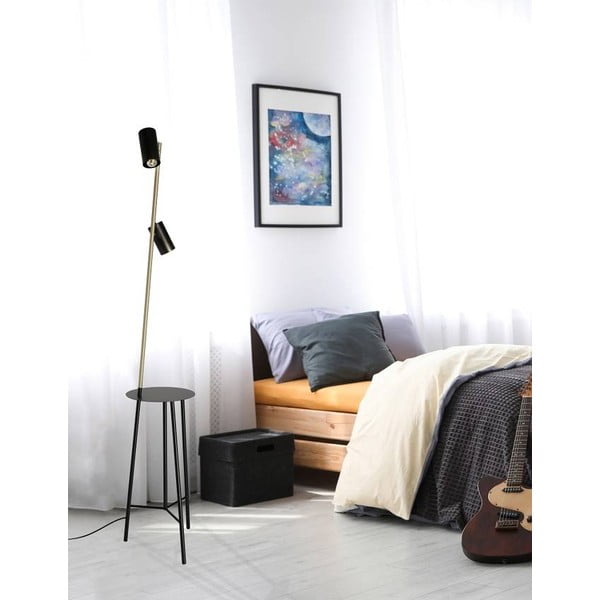 Lampada da terra nero/oro (altezza 164 cm) Perret - Candellux Lighting-image-1