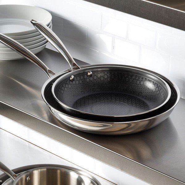 Padella in acciaio inox con superficie antiaderente ø 21,5 cm Fusion – BonBistro-image-1