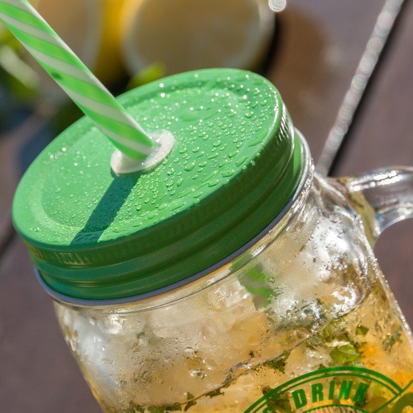 Sklenice s víčkem a brčkem InnovaGoods Mojito, 450 ml-image-2