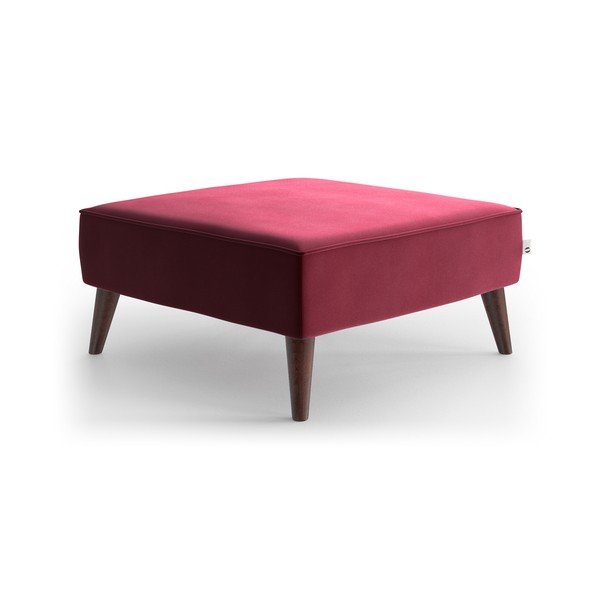 Červená sametová podnožka My Pop Design Auteuil
