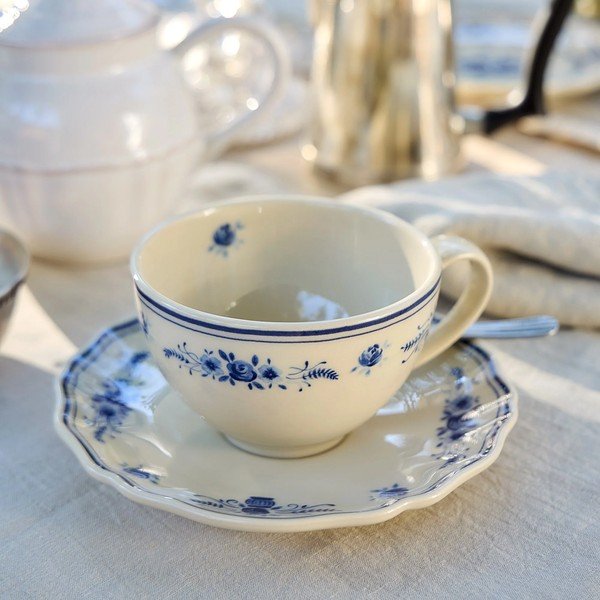Tazzina blu/beige in gres 260 ml Vila – Costa Nova-image-2