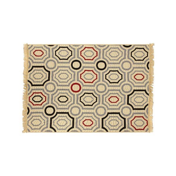 Tappeto Yuvarlak Blu Rosso, 60x90 cm - Ya Rugs