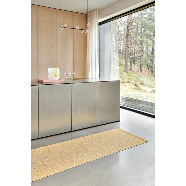 Passatoia da interno/esterno color senape 70x225 cm Sam Mustard – Pappelina-image-2