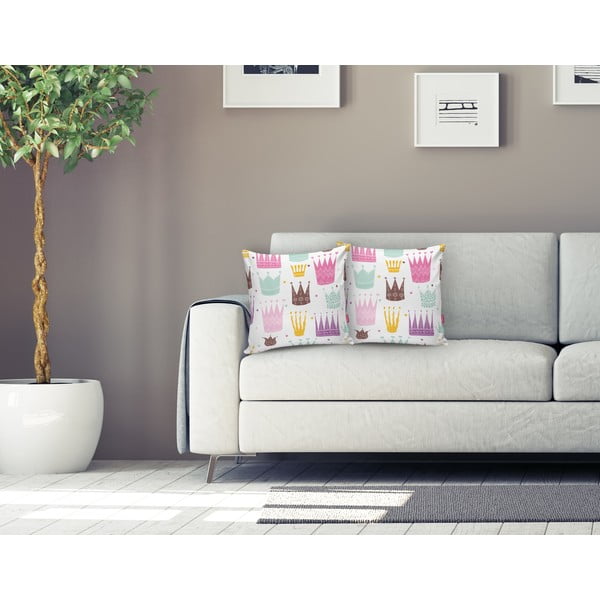 Federa per bambini Colorful Crown - Minimalist Cushion Covers-image-2
