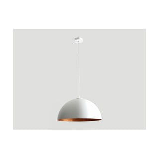 Lampada a sospensione bianca con dettaglio color rame , ø 50 cm Lord - CustomForm