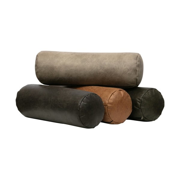 Cuscino decorativo in pelle ø 20 cm Spool – WOOOD-image-1