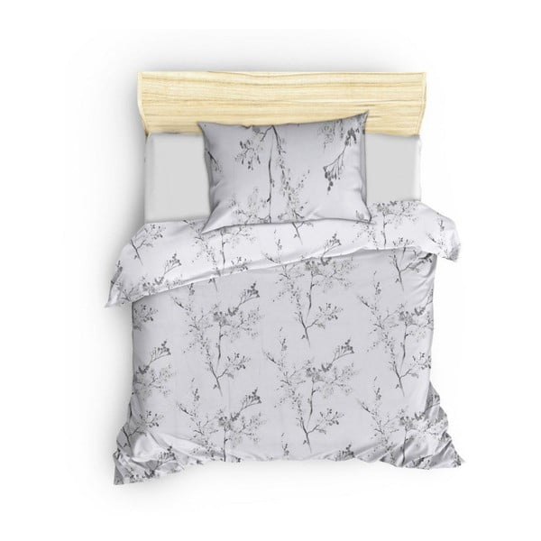Biancheria da letto singola in cotone bianco Renforcé 140x200 cm Chicory - Mijolnir