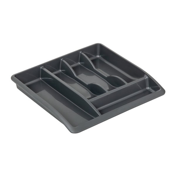 Organizzatore di posate classico, grigio, 40 x 38,5 cm - Addis