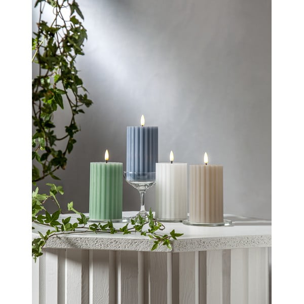 Candela LED (altezza 15 cm) Flamme Stripe - Star Trading-image-3