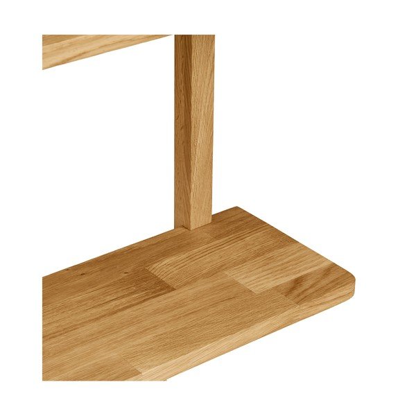 Mensola di colore naturale in rovere massiccio con ripiani multipli 20 cm Townsville – House Nordic-image-3