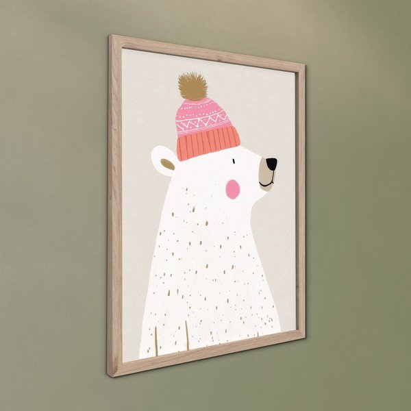 Quadro da bambini 30x40 cm White Bear – Styler-image-3