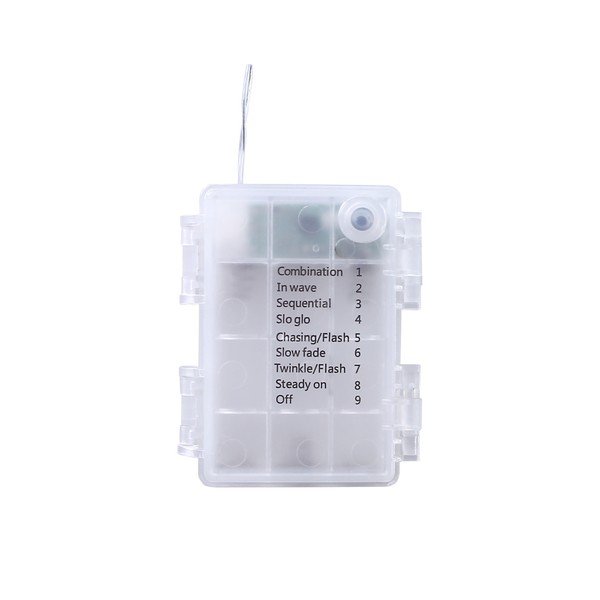 Catena luminosa a LED trasparente, 200 luci, lunghezza 15,93 m - DecoKing-image-3