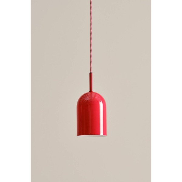 Lampadario rosso in metallo ø 10 cm Ara – Jotex-image-2