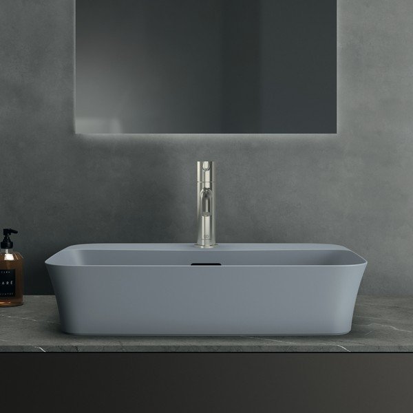 Lavabo in ceramica azzurra 55x38 cm Ipalyss - Ideal Standard-image-1
