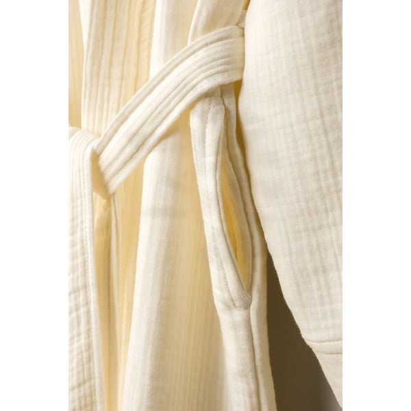 Accappatoio color crema in mussola L/XL Kimono – Foutastic-image-4