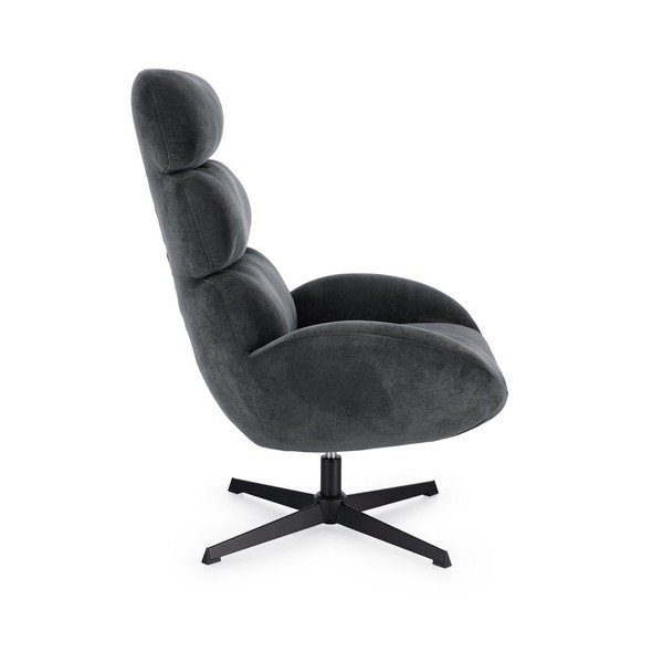Poltrona nera girevole Violante – Bizzotto-image-3