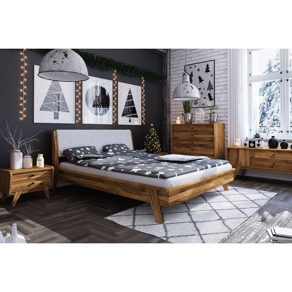 Letto matrimoniale in rovere 200x200 cm Retro 1 - The Beds-image-3