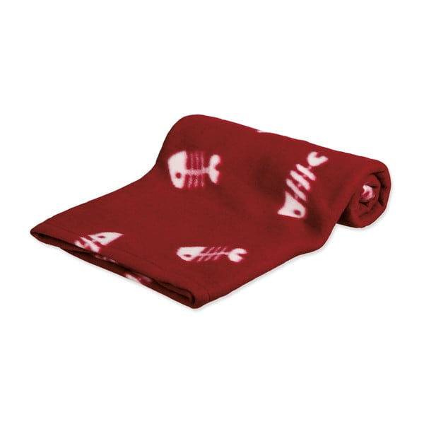 Coperta per gatti rossa in lana di pecora 100x70 cm Trixie Barney – Plaček Pet Products