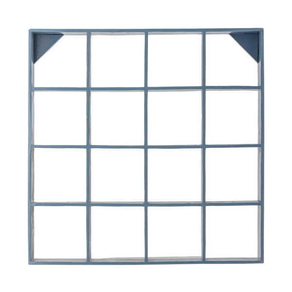 Mensola blu in legno riciclato con ripiani multipli 70 cm Bekka – Bloomingville