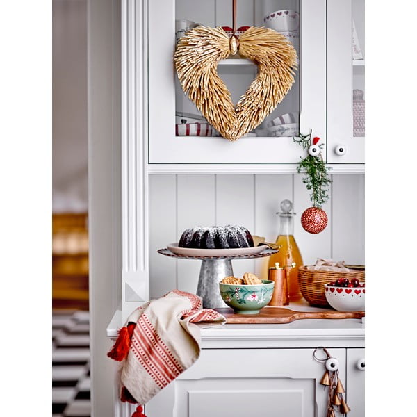 Ciotoline in set color crema in gres a tema natalizio 2 pz 500 ml Jolly – Bloomingville-image-1