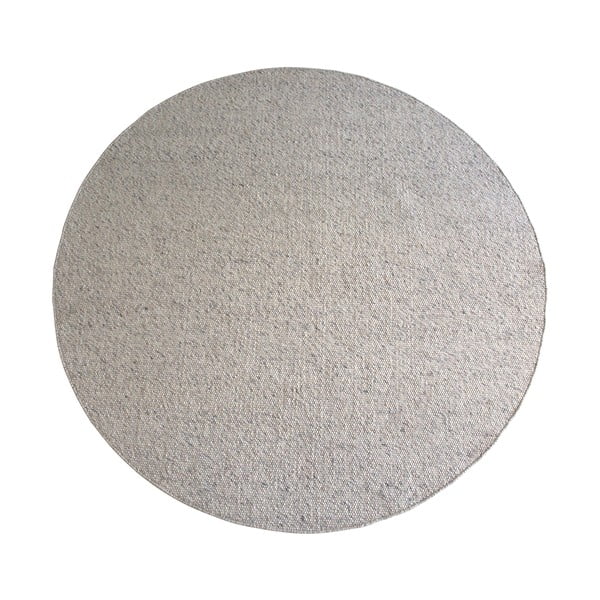 Tappeto rotondo in lana grigio chiaro ø 250 cm Auckland - Rowico