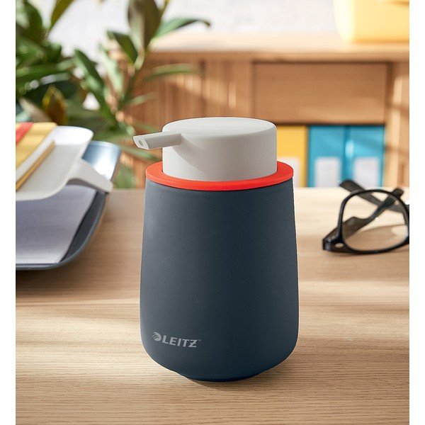 Distributore di sapone in ceramica grigia Cosy - Leitz-image-3