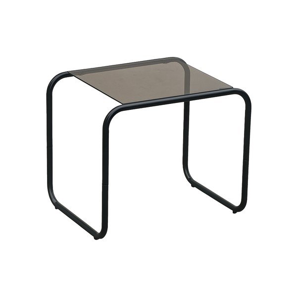 Tavolino con piano in vetro 40x50 cm Ventana – Leitmotiv