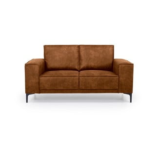 Divano marrone cognac con rivestimento in finta pelle 164 cm Copenhagen – Scandic