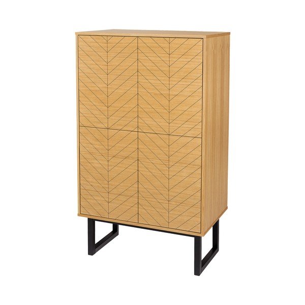 Comò in legno di quercia Camden Herringbone - Woodman-image-2