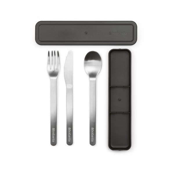 Set di posate da viaggio argentato in acciaio inox 3 pz Make & Take - Brabantia