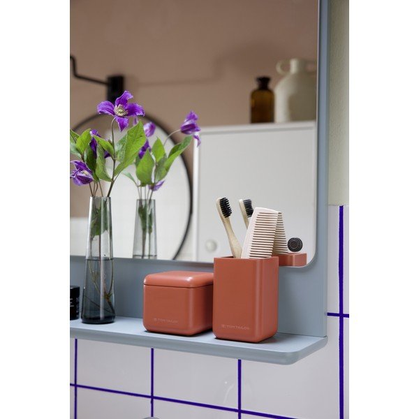 Organizer da bagno in poliresina arancione per dischetti di cotone Tom Tailor T-Rounded – Wenko-image-3