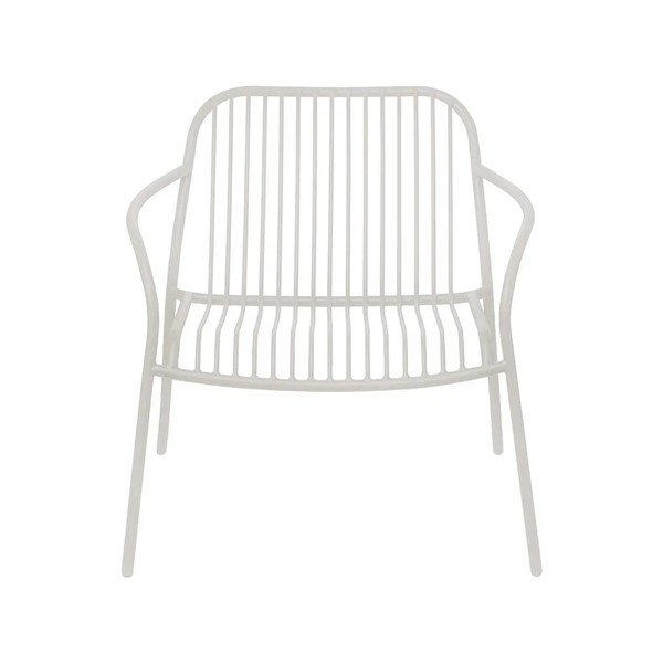 Poltrona da esterno grigio chiaro in metallo Yua Wire – Blomus-image-2