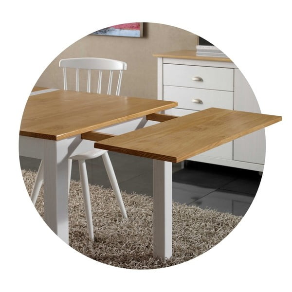 Piano del tavolo da pranzo in legno di pino massiccio Jade - Marckeric-image-1