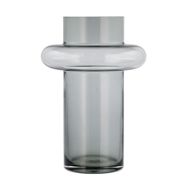 Vaso in vetro grigio Tube - Lyngby Glas