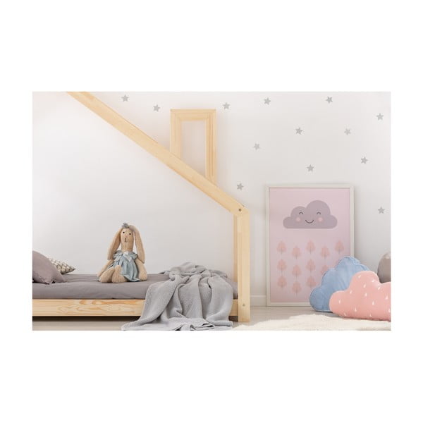 Letto di casa in legno di pino, 90 x 200 cm Mila DMS - Adeko-image-2