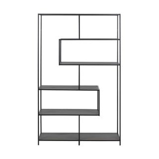 Libreria nera in frassino 114x185 cm Seaford - Actona