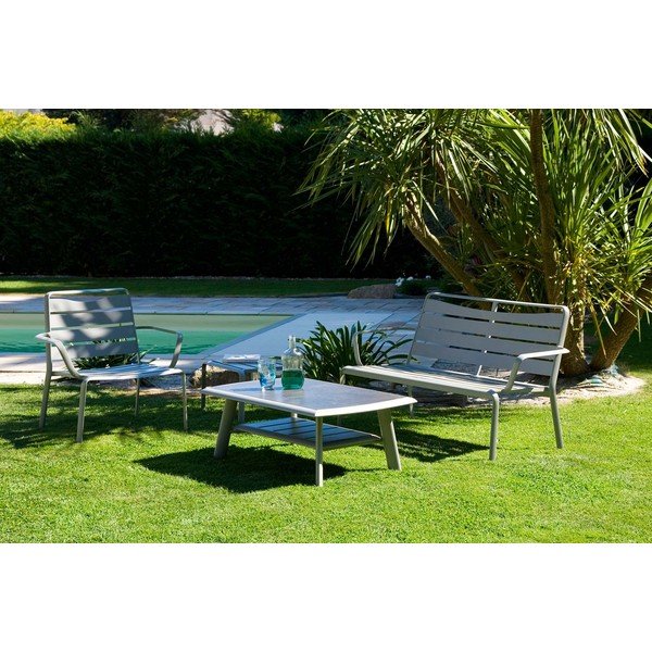 Tavolo da giardino in alluminio 60x96 cm Spring - Ezeis-image-2
