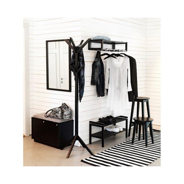 Scarpiera nera con panca 70 cm Confetti - Rowico-image-3